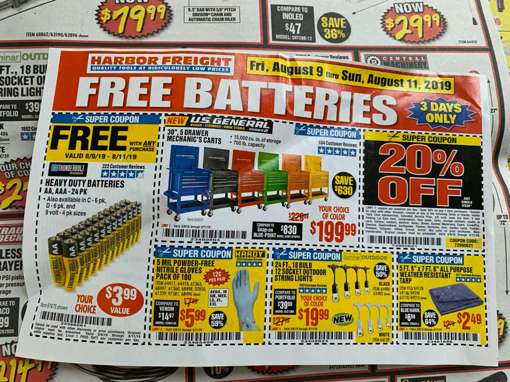 Harbor Freight Super Coupon