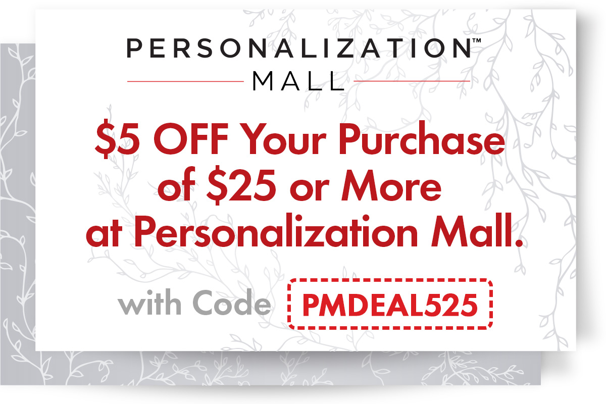 Personalization Mall 20off Coupon $5 Off