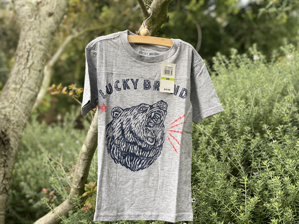 Lucky Brand boys logo bear t-shirt