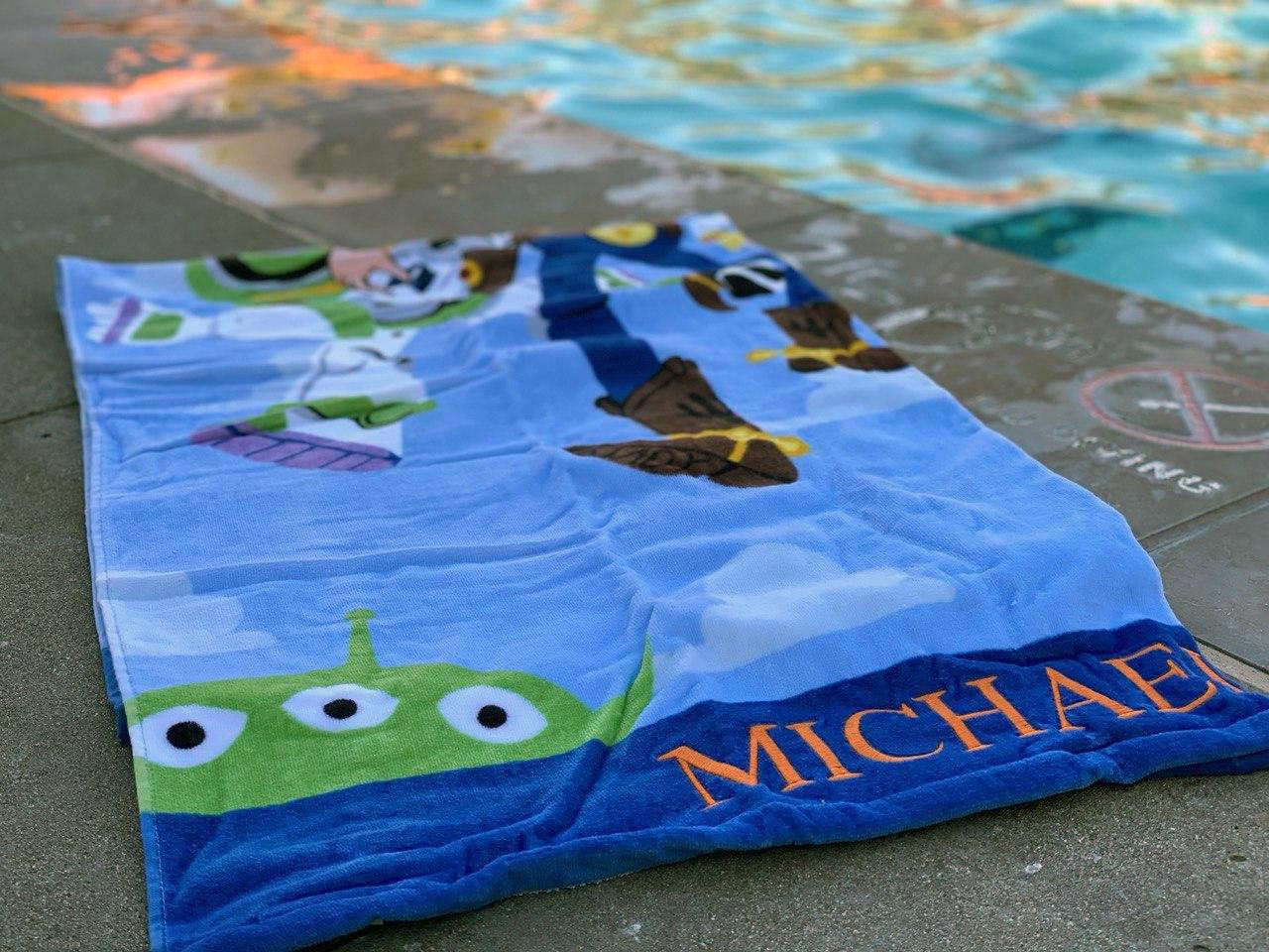 Personalized beach towel from Personalization Mall