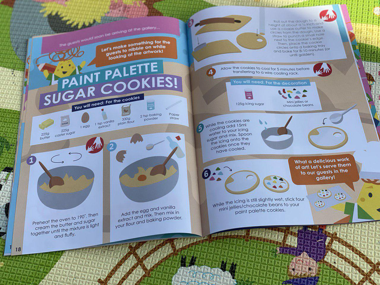Toucan Box paint Palette Sugar Cookies