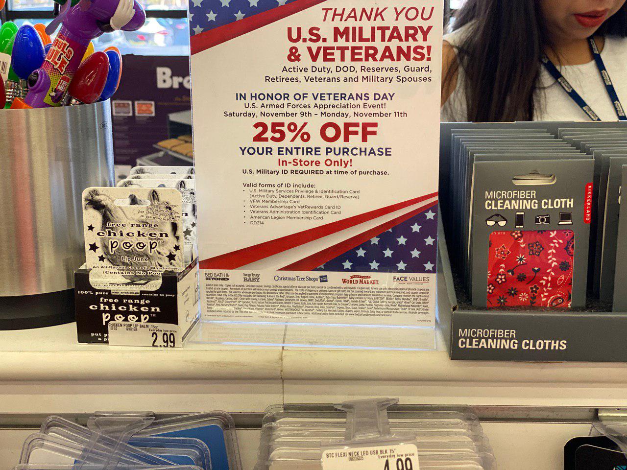 Bed Bath and Beyond Military Discount