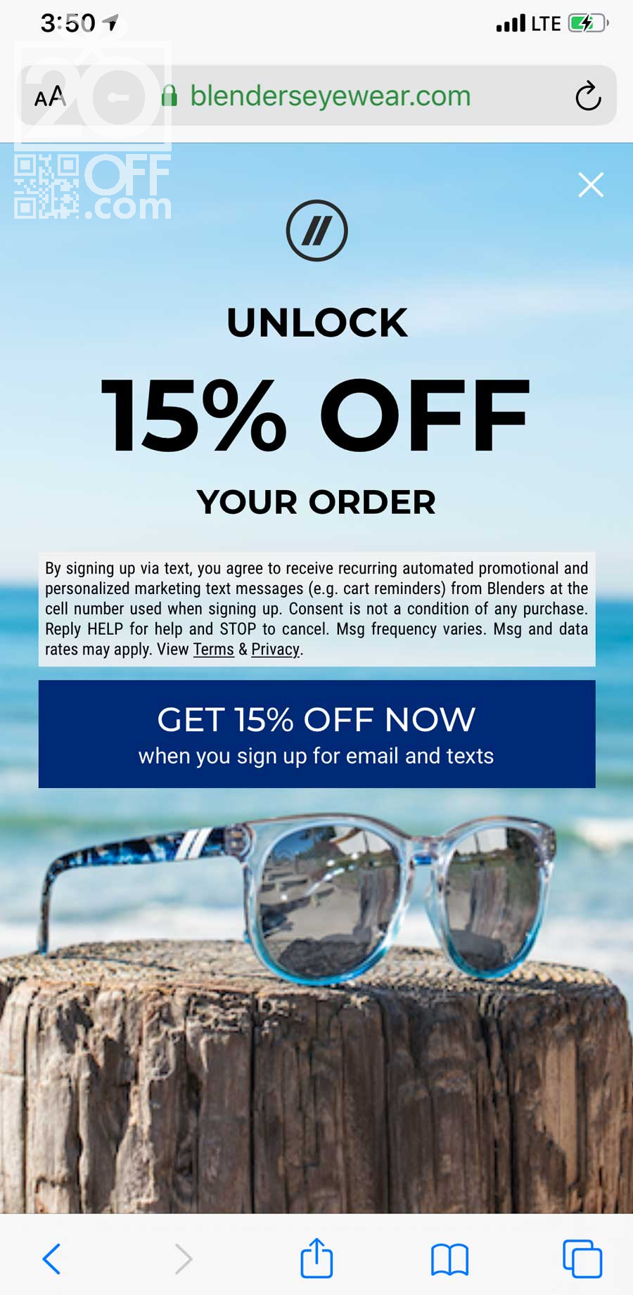 Blenders Eyewear 15% Off Discount