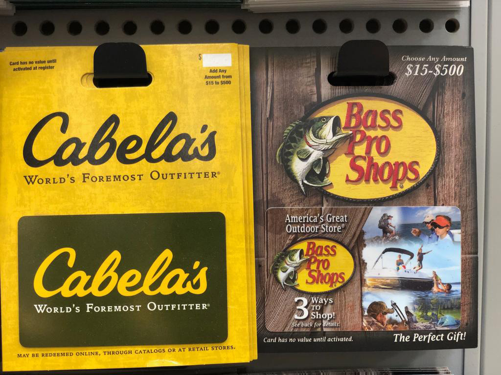 Cabela's and Bass Pro Shops Gift Cards