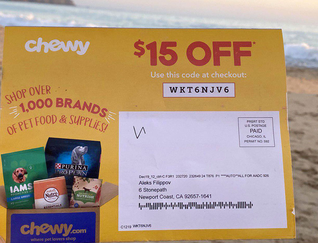 Chewy $15 OFF Discount