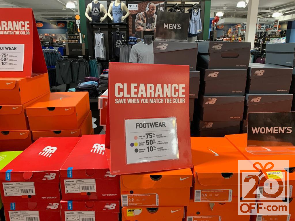 Clearance at Dicks Sporting Goods