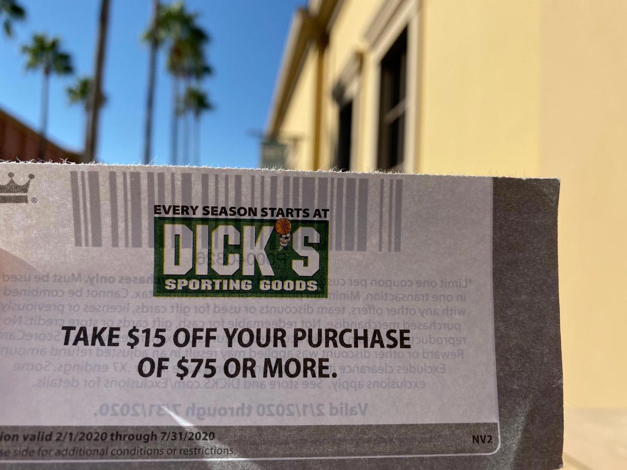 Dick's Sporting Goods 15off Coupon