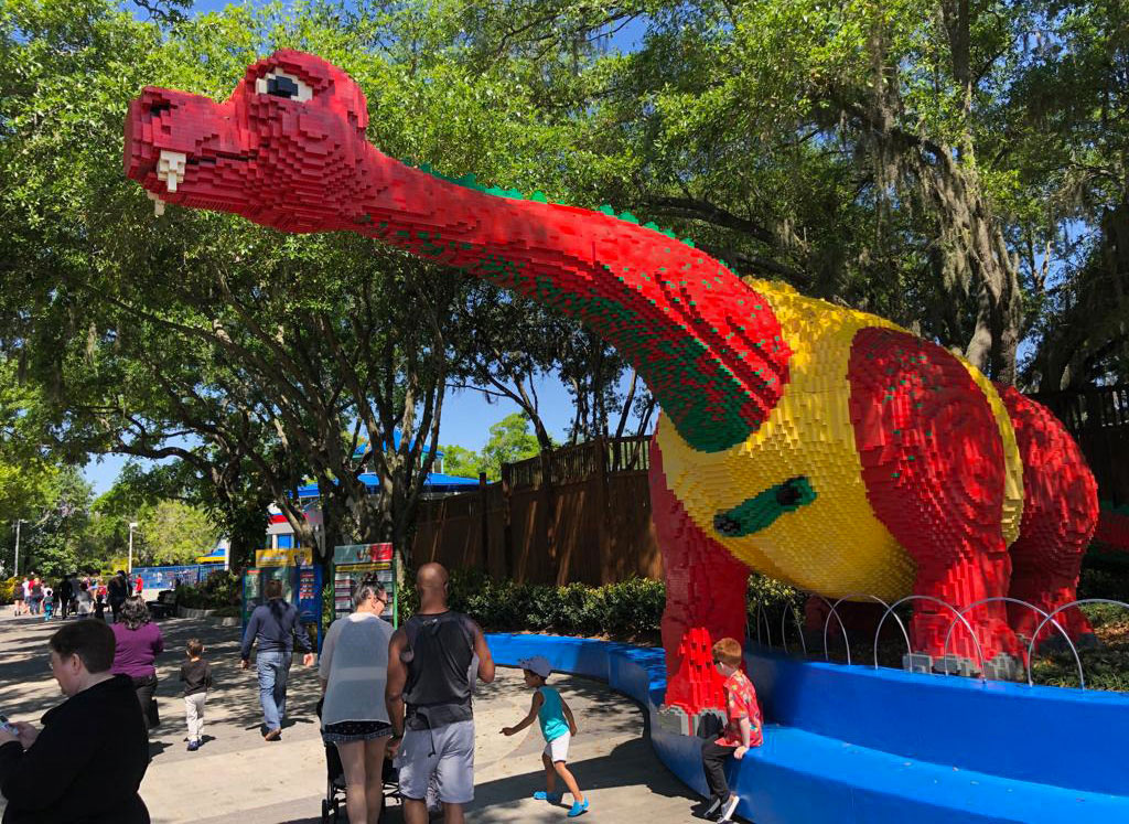 Dinosaur Made Of Legos at LEGOLAND Florida