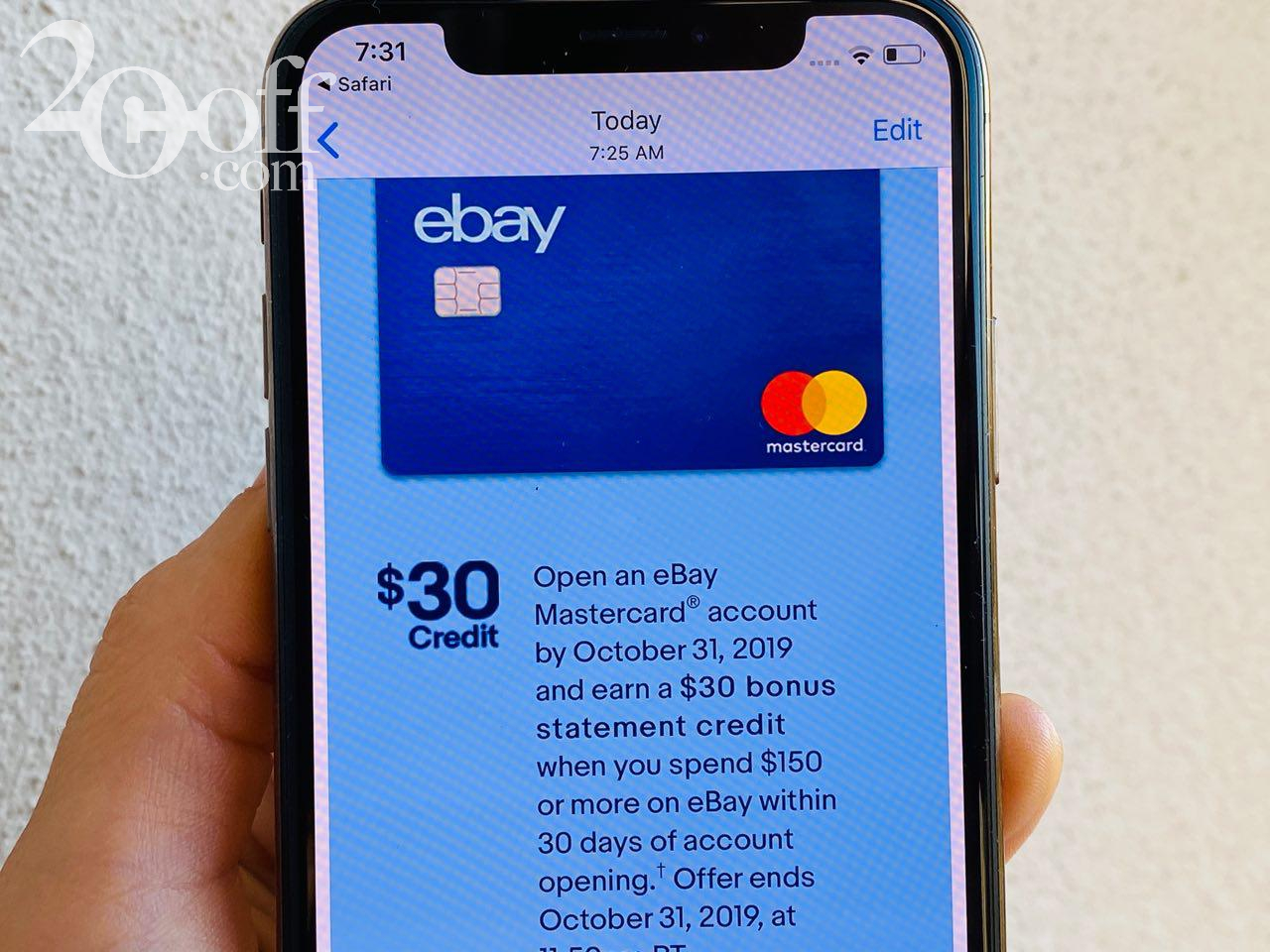 eBay Coupon October