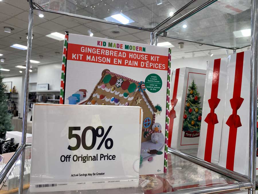 Gingerbread House Kit with a 50% Discount