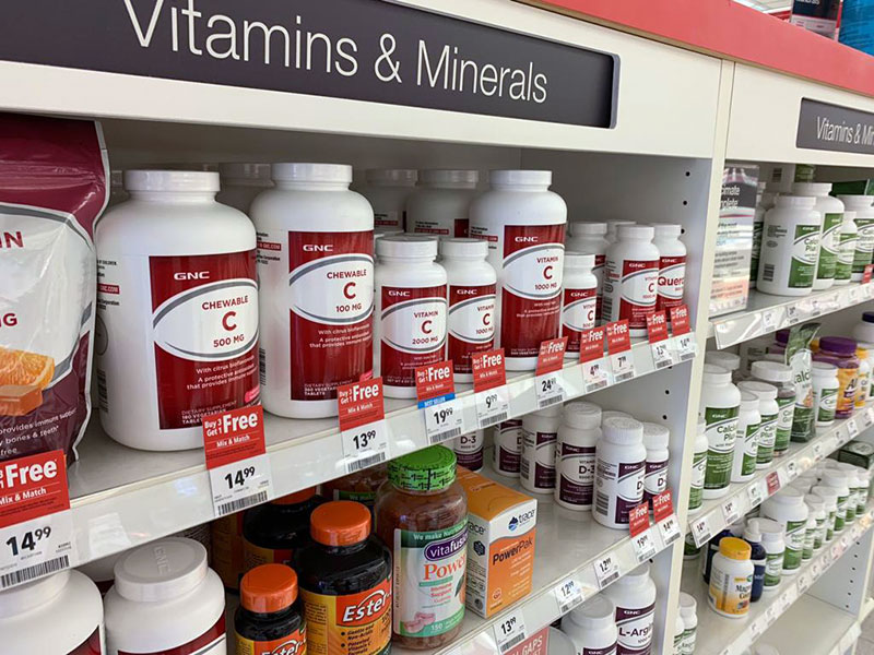 GNC vitamins and supplements shopping