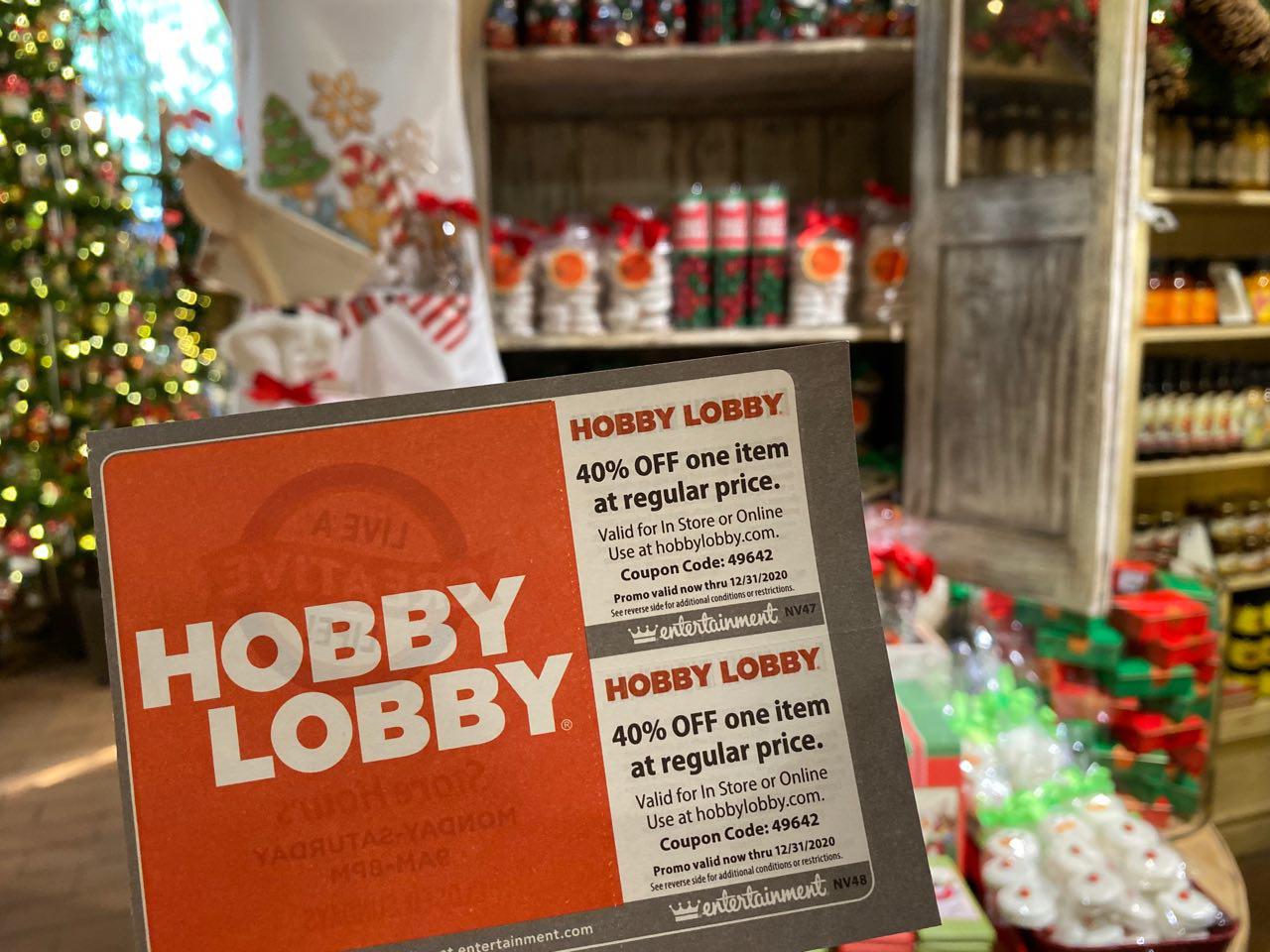 Hobby Lobby 40% OFF Christmas Coupon