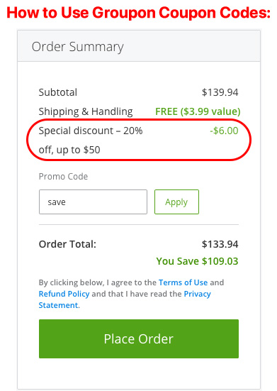  How to Use Groupon Coupon Code