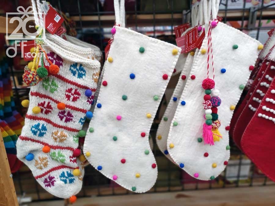 Christmas Stockings with Pompoms