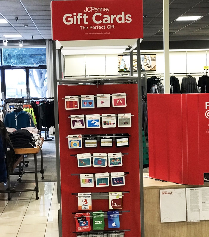 JC Penney discounted gift cards