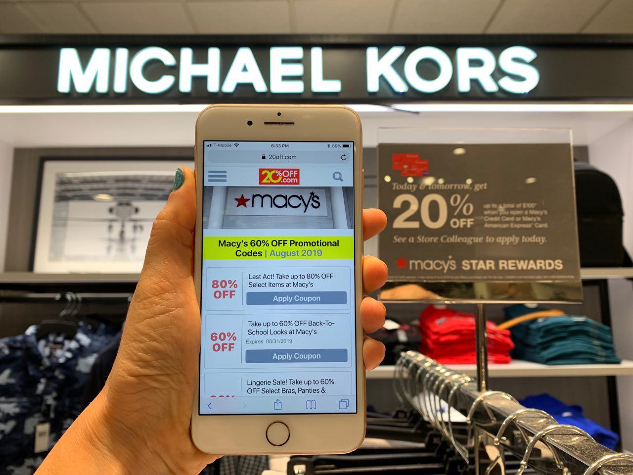 Michael Kors Macy's 20off Discount