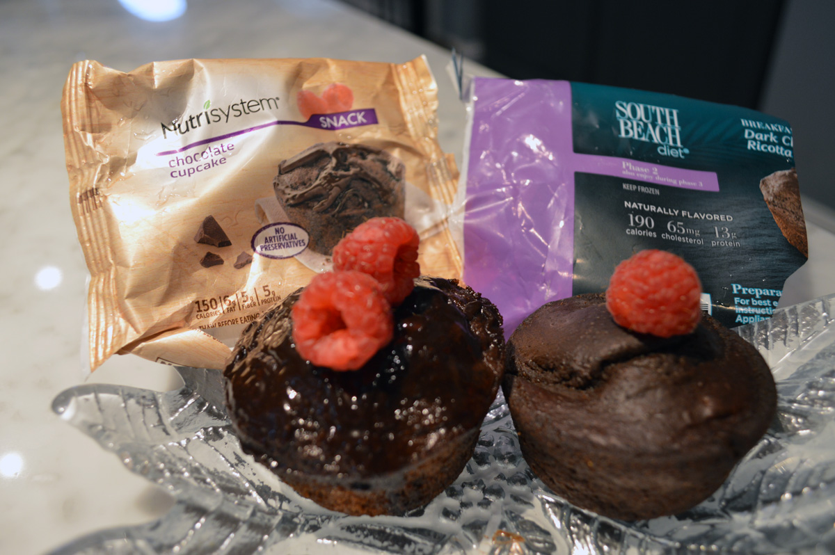 Nutrisystem vs South Beach Diet Chocolate Cupcakes