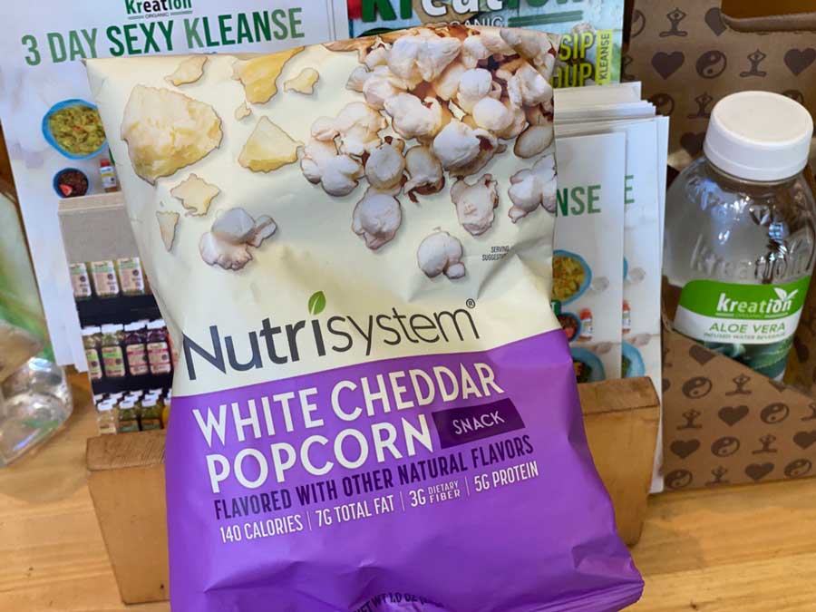 Nutrisystem White Cheddar Popcorn Promo