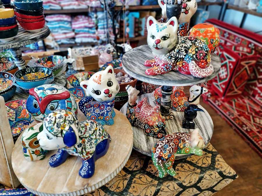 Painted Porcelain Cats