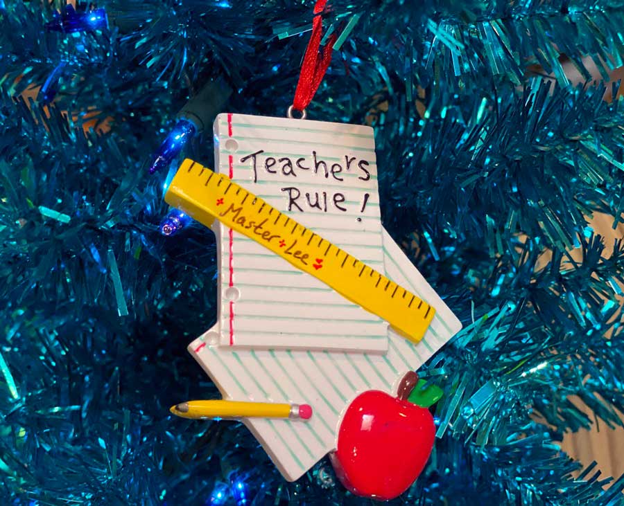 Personalized Ornament for Teacher