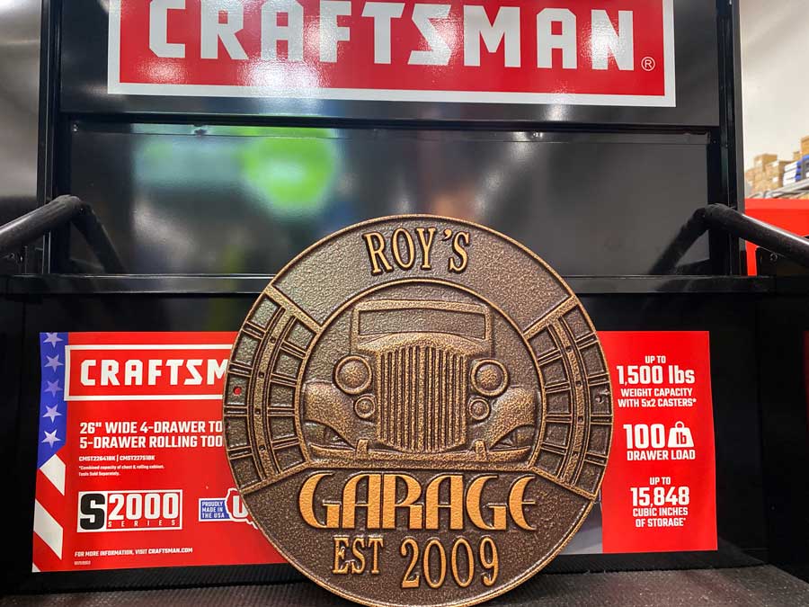 Personalized Roy's Garage Sign