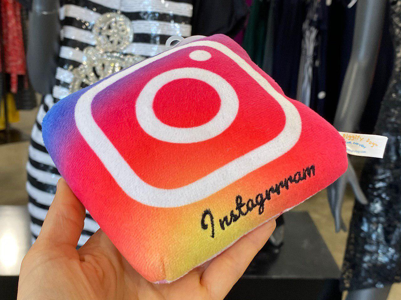 Saks Off 5th Dog Toy Instagram Pillow