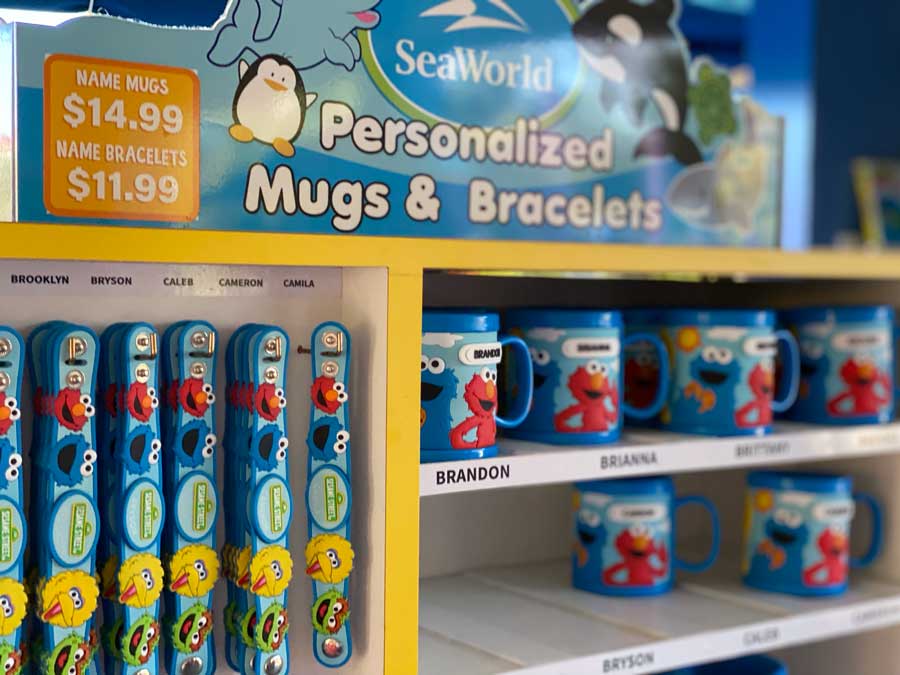 Seaworld Personalized Mugs and Bracelets