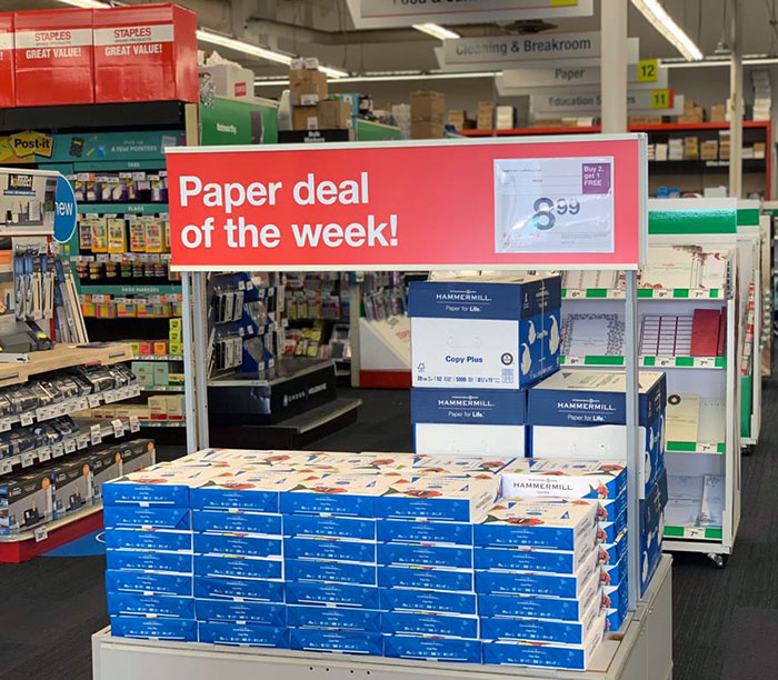 Staples paper deal of the week