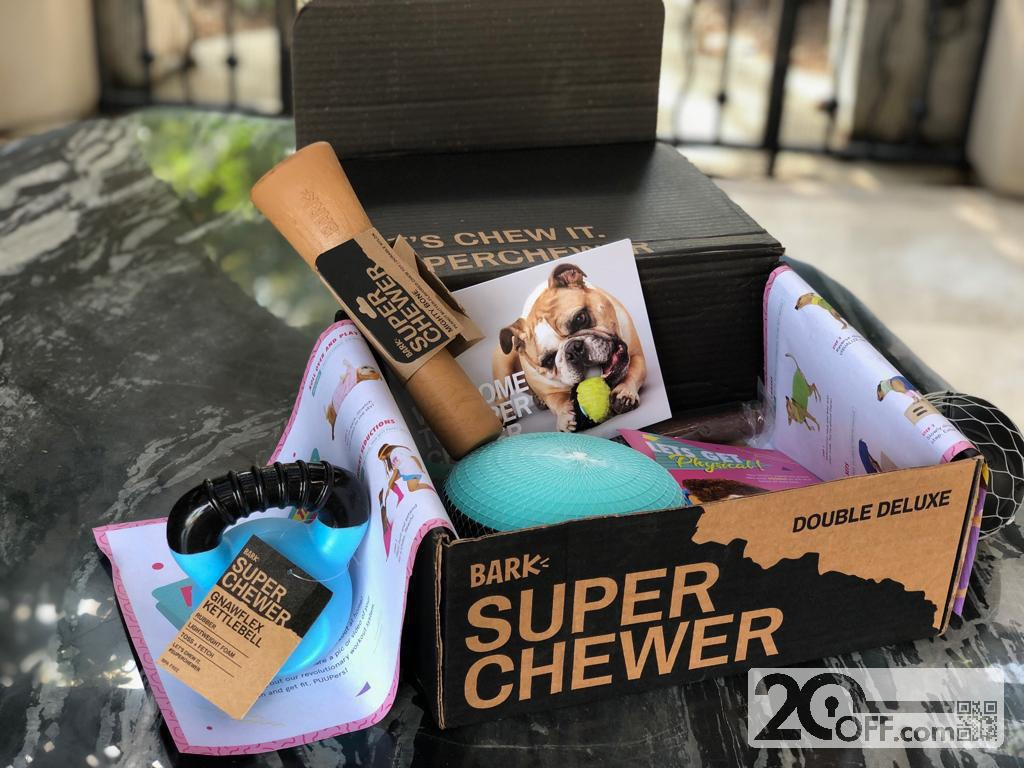 Super Chewer Box Two Long Lasting Toys