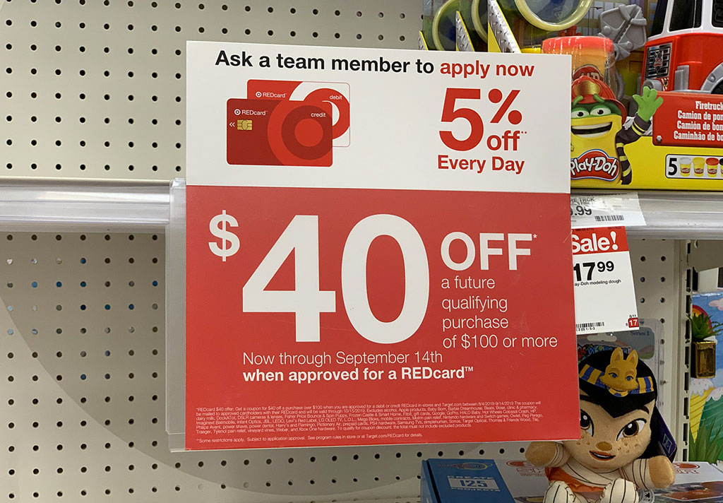 Target $40 OFF Discount