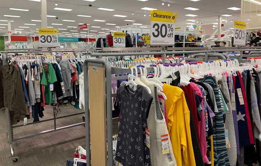 target clothing clearance