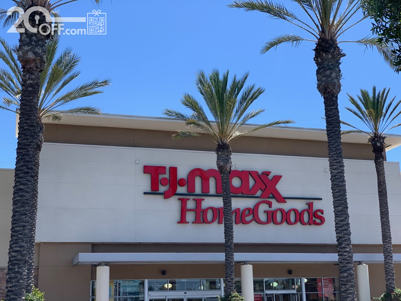 TJ Maxx Storefront California