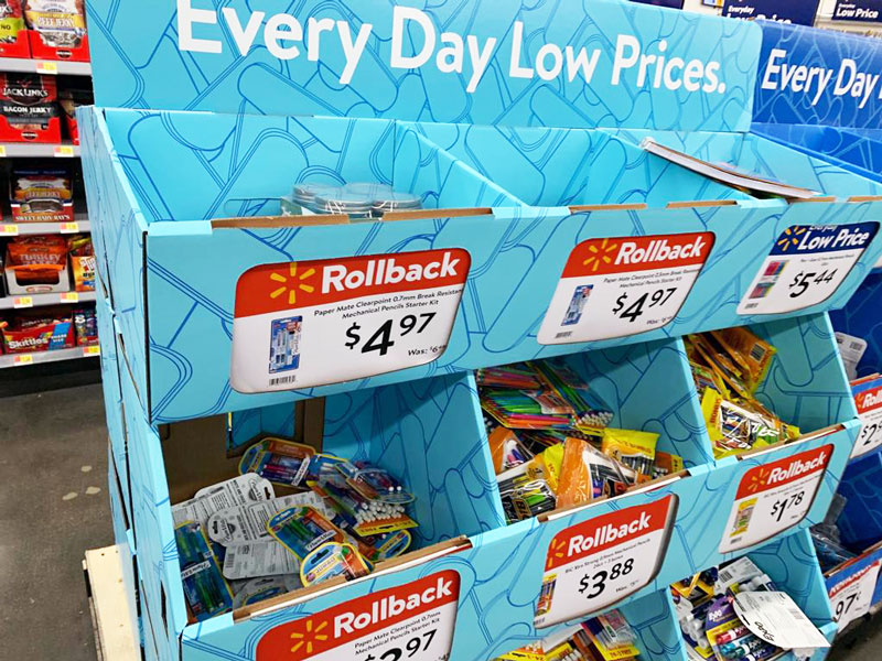 Walmart Back to School Rollbacks