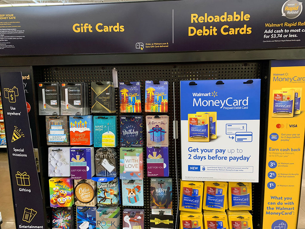 Walmart Gift Cards & MoneyCard