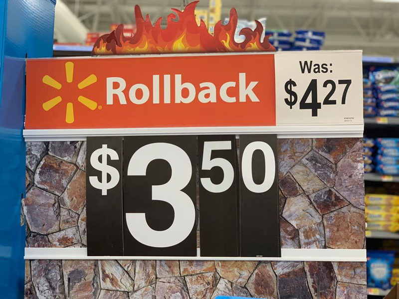 Walmart Rollbacks