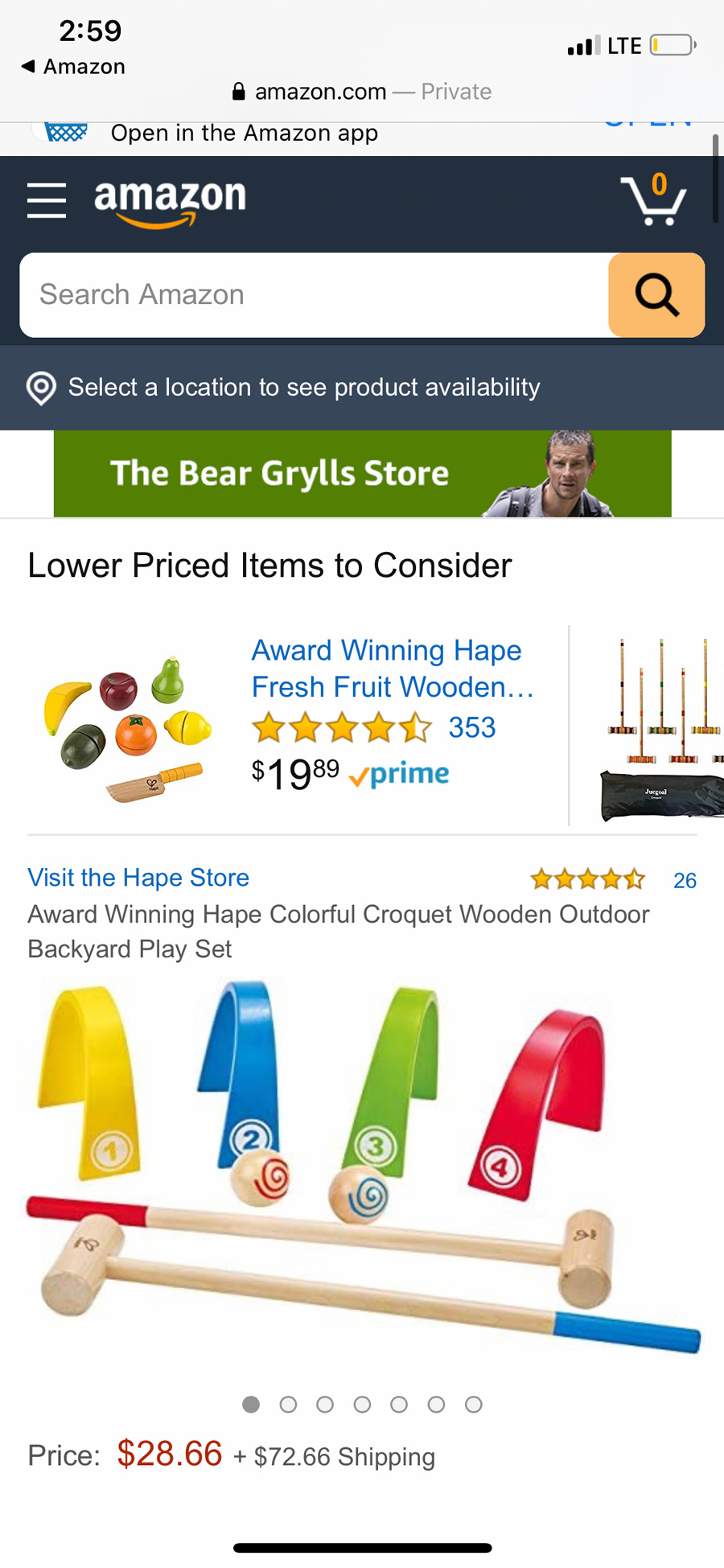 Wooden Color Croquet Amazon Deal