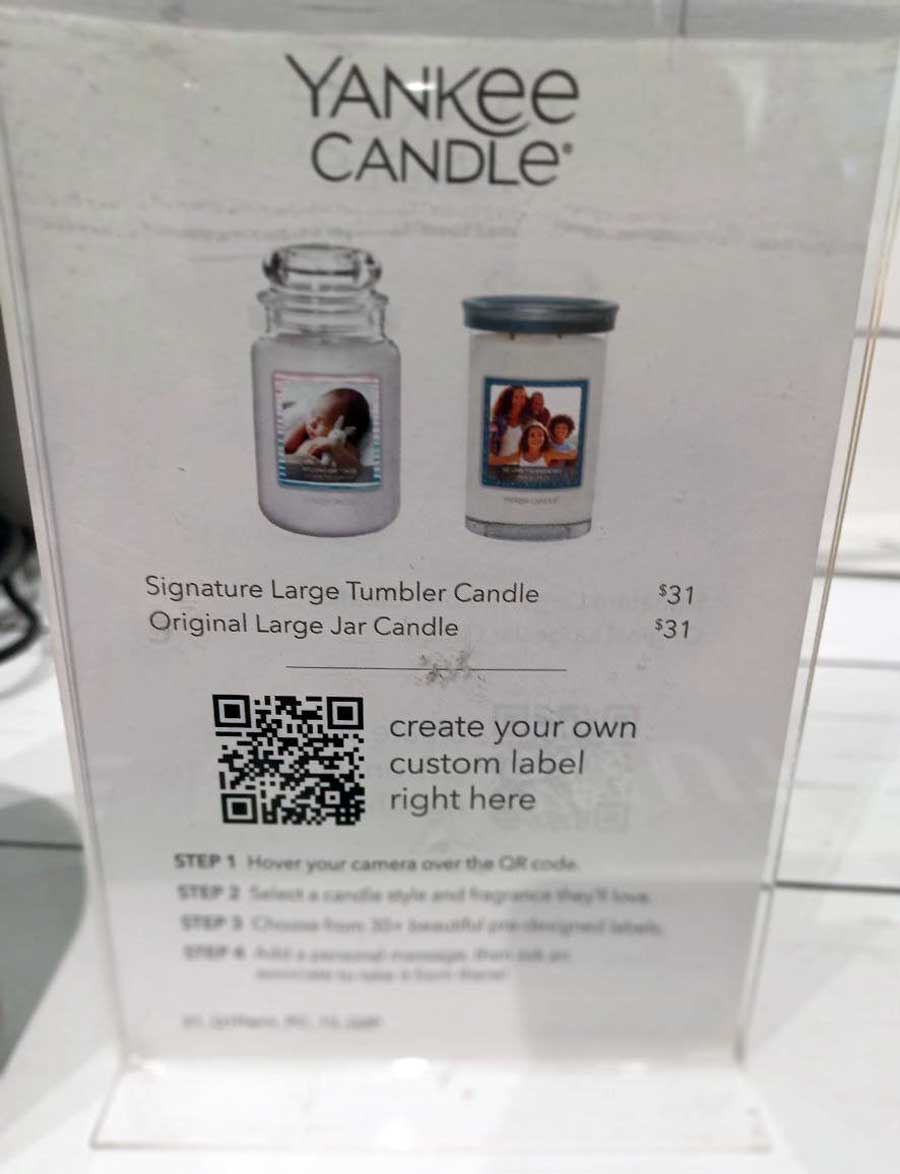 Yankee Candles Personalized Candles