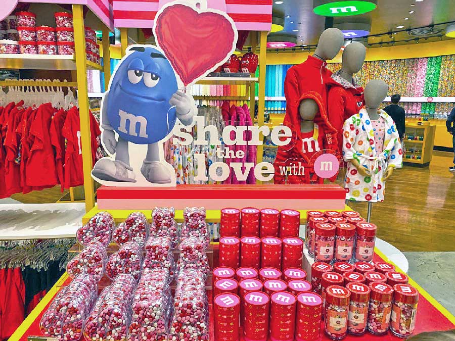 M&MS Candy for Valentine's Day