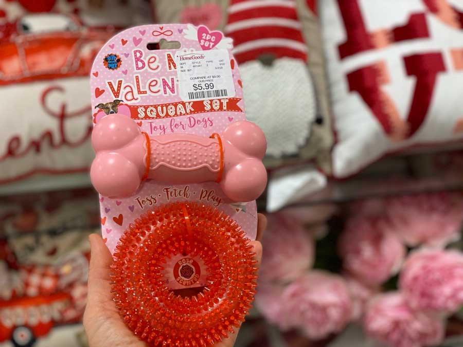 Valentine's Day Pet Toys at HomeGoods