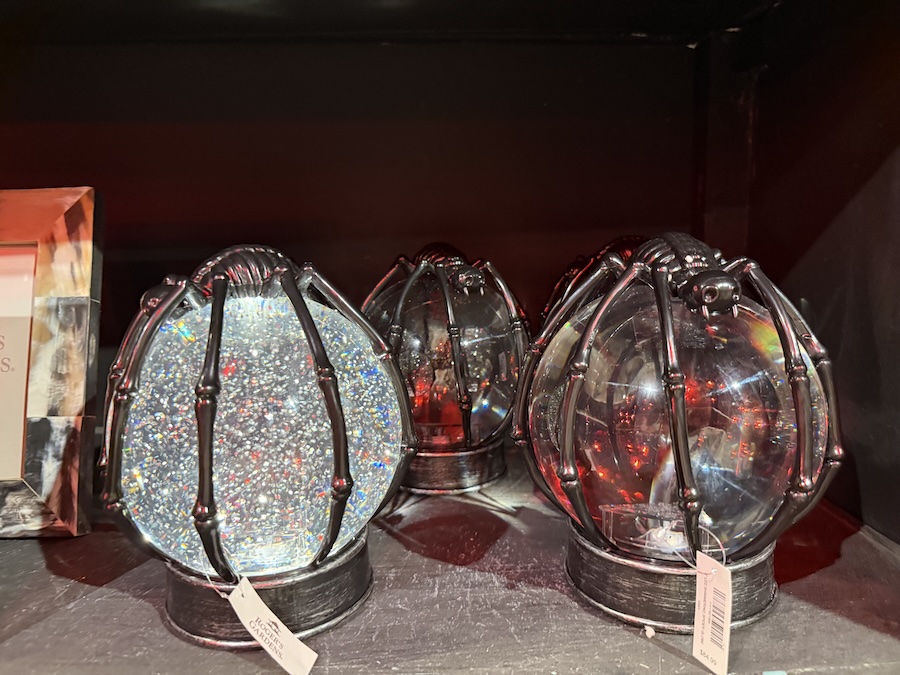 Decorative Halloween glass spheres