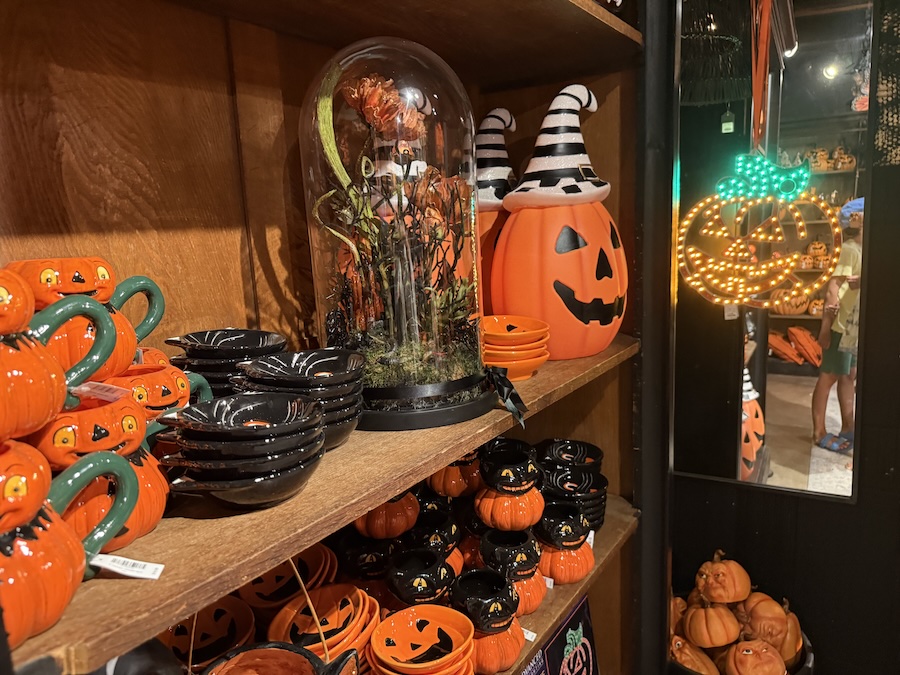 Halloween dishes at Roger’s Gardens